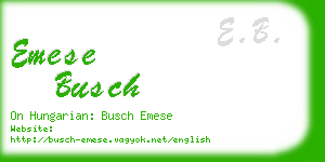 emese busch business card